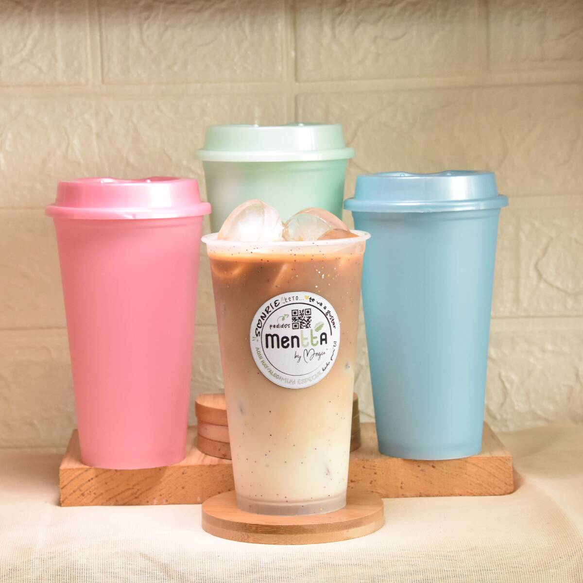 Combo Latte Helado + Termo con Tapa, 14oz