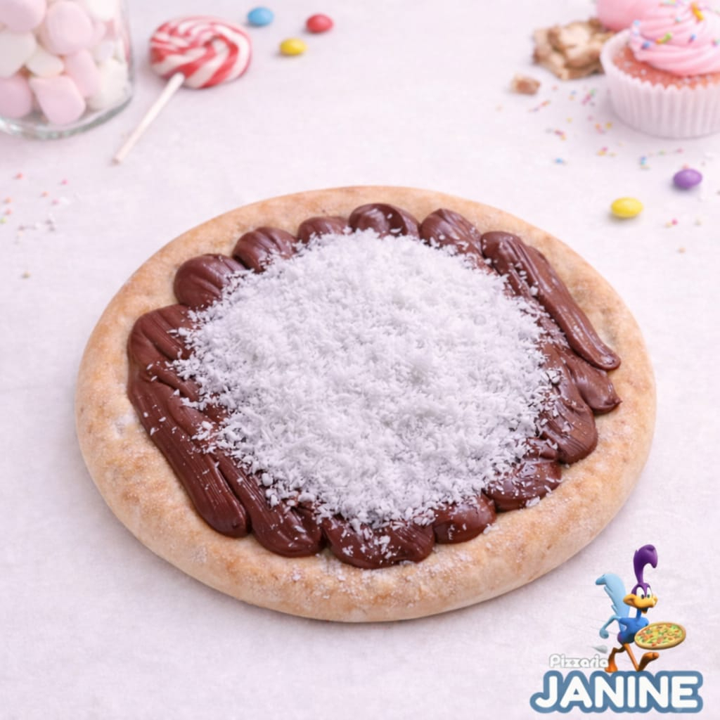 Chocolate ao leite e coco ralado