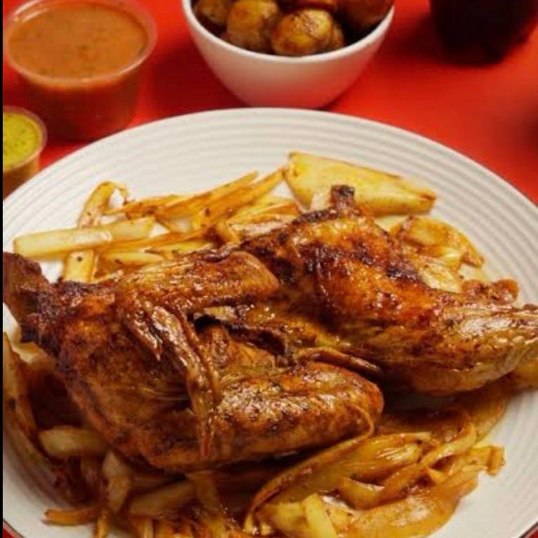 1/2 POLLO A LA LEÑA