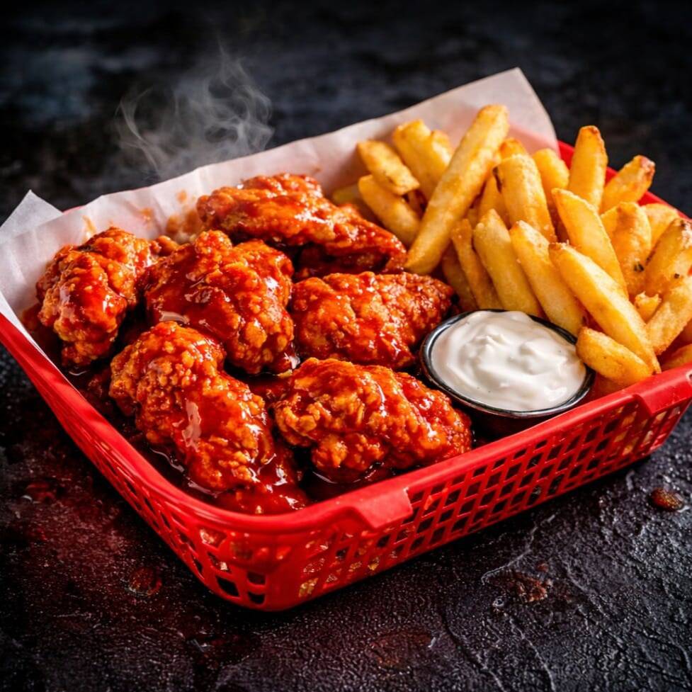 Boneless con Papas