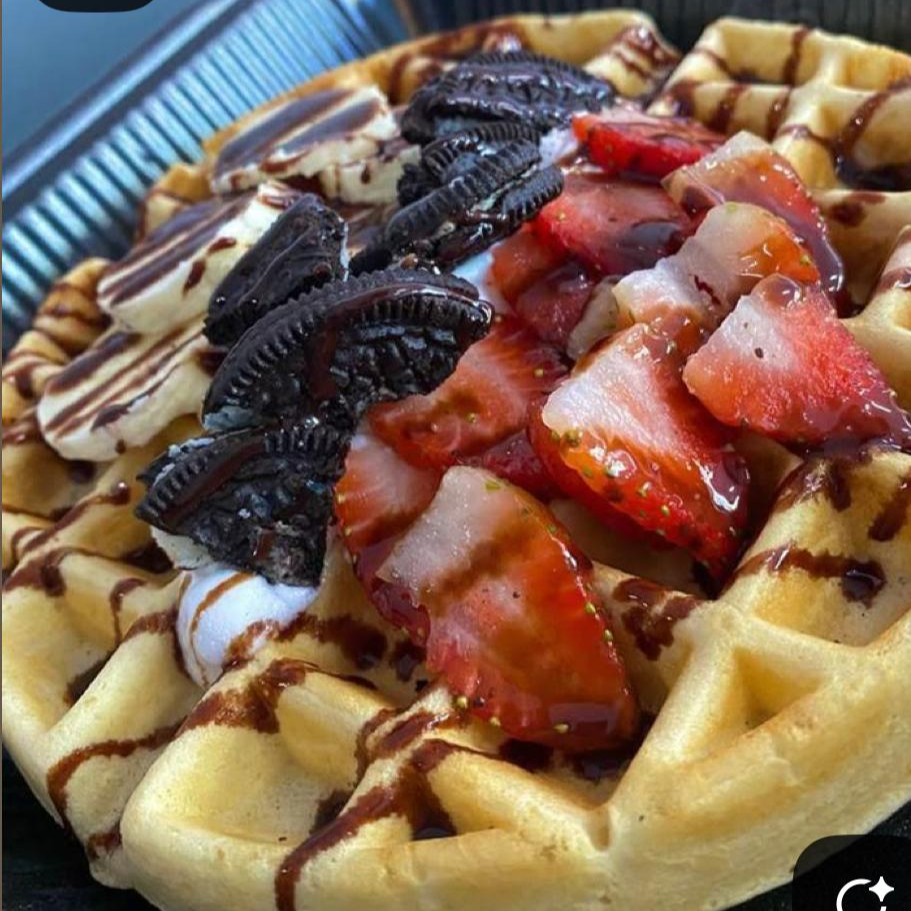 Waffles Dulces de 2 Igredientes
