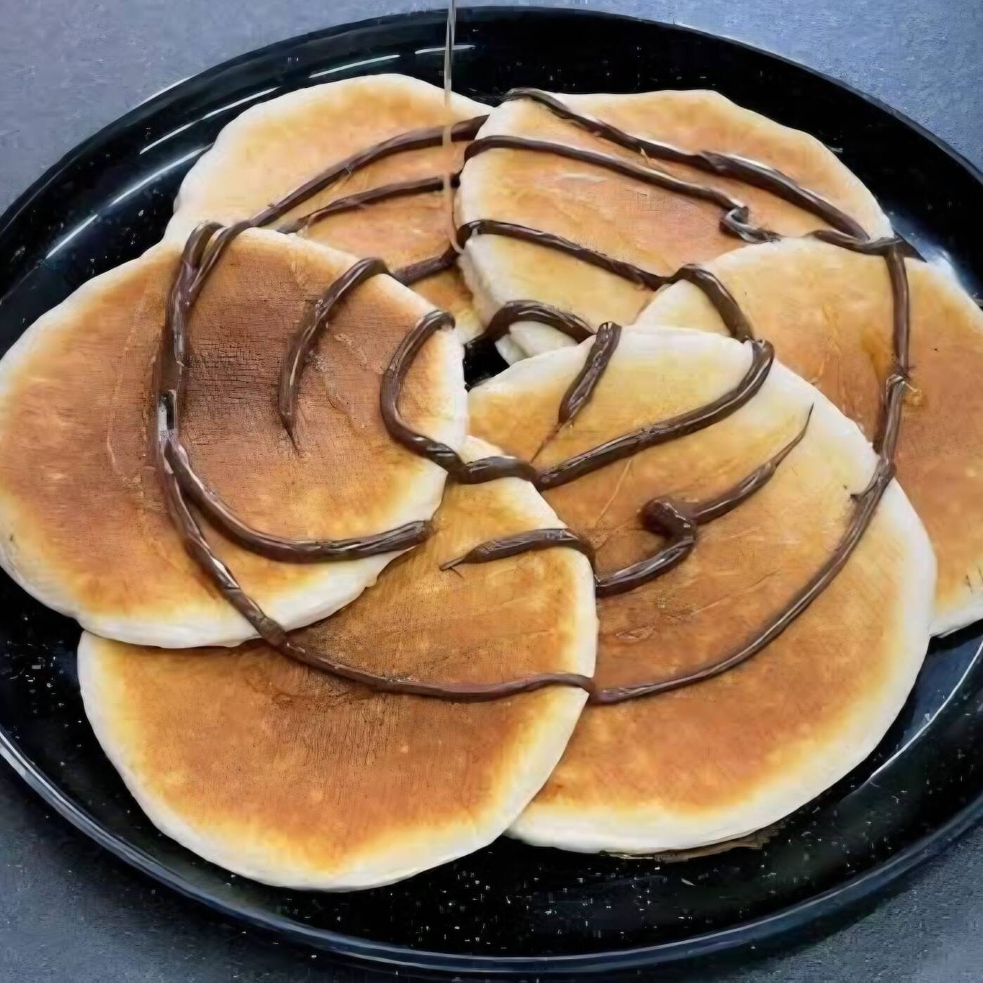 Hot Cakes (3piezas)con nutella.