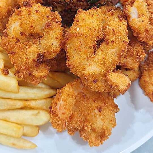B3-Camaron Frito Con Papas Fritas