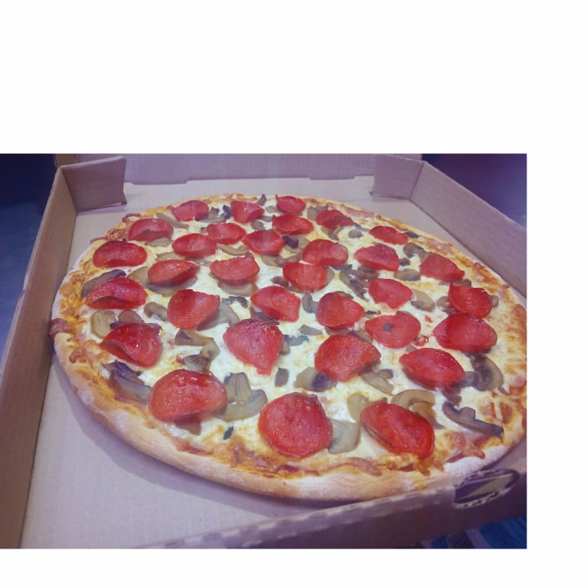 Pizza Champiñones con Peperoni