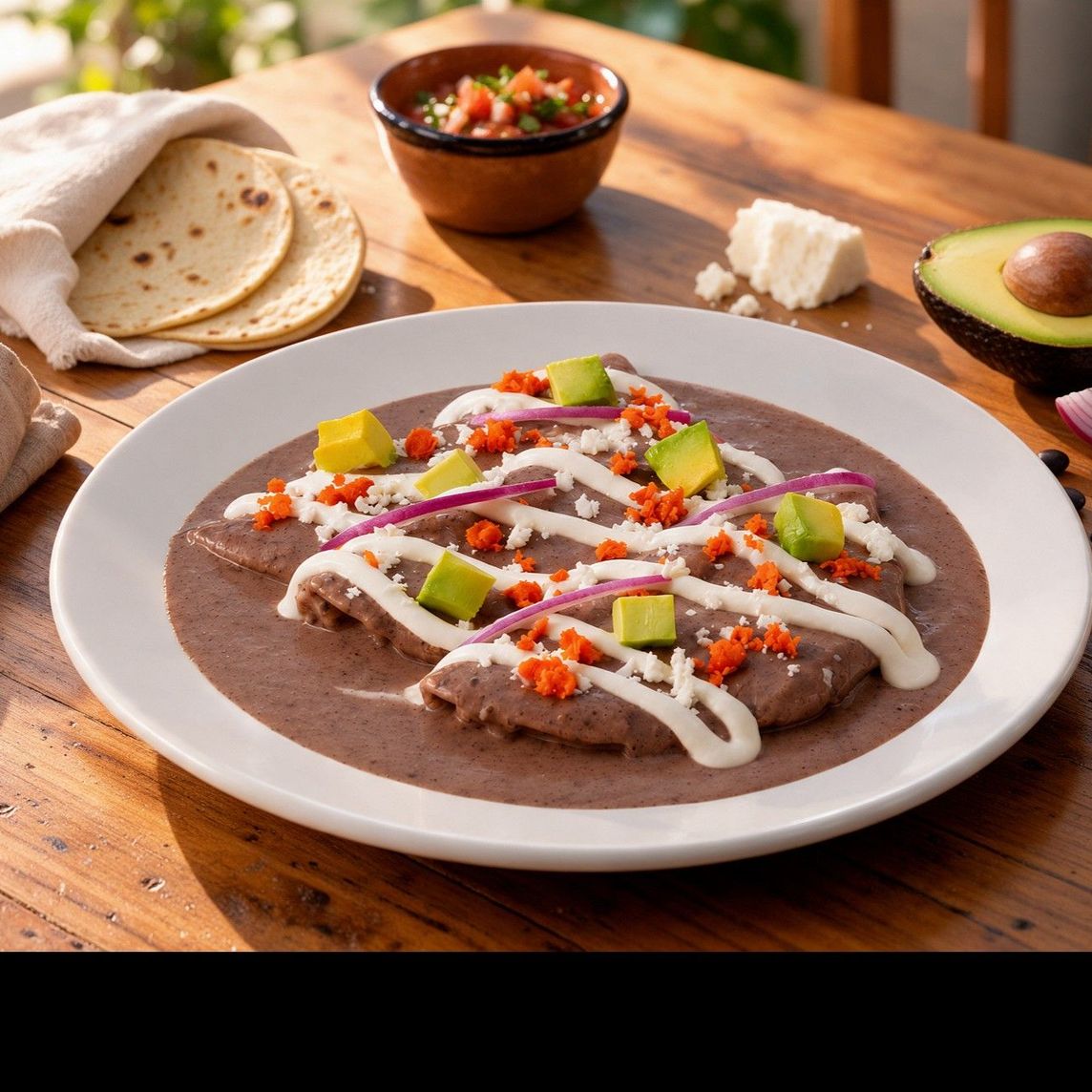 Enfrijoladas