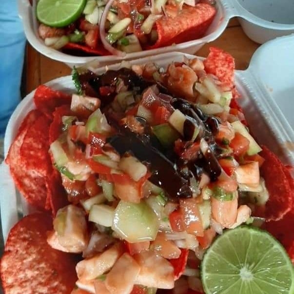 Tosticeviche de Camarón