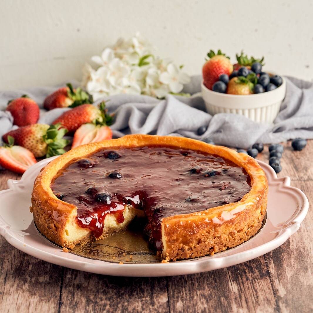 Porción Cheesecake de Frutos Rojos