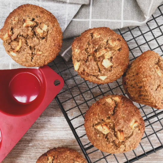 4 Cupcakes manzana y nueces