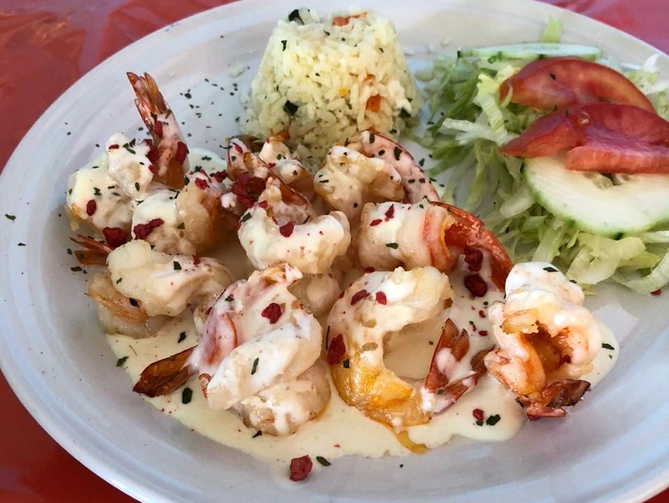 Camarones a los 3 Quesos