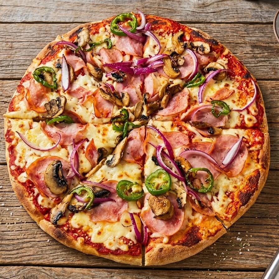 Pizza Lomo Canadiense Grande