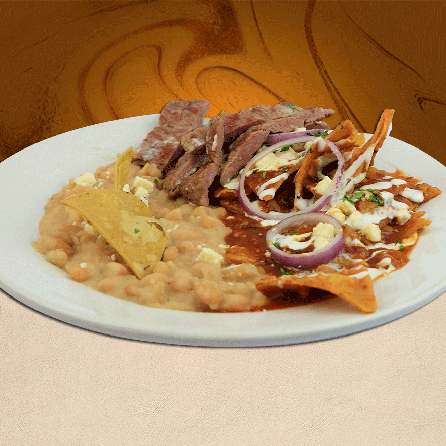 Chilaquiles con Arrachera C