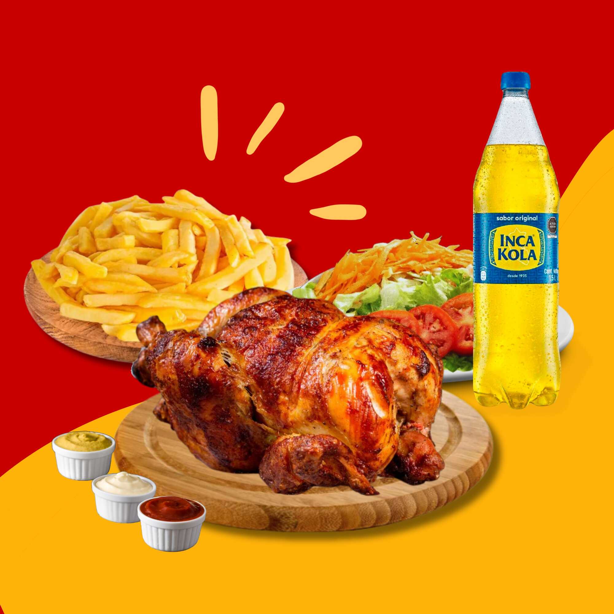 1 Pollo + Inca Kola 1.5L