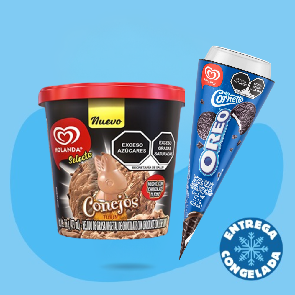 1 Micha Conejos Turín + 1 Cornetto OREO