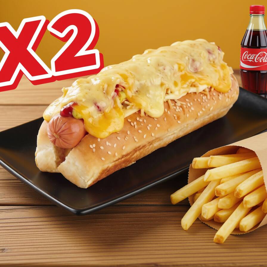 Combo Perro Clasico X2unds + Bebida