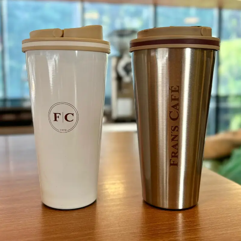 Copo Metal 450ml com tampa