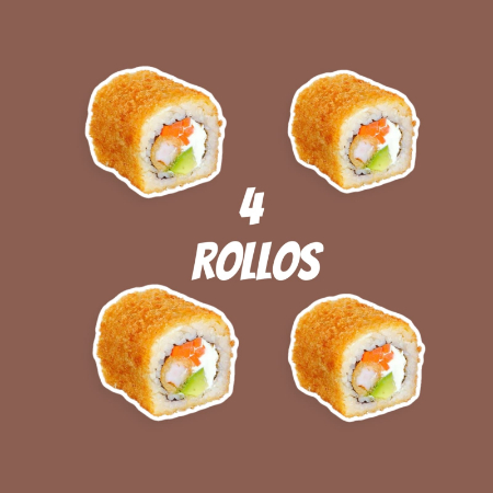 Sushi 4 rollos empanizados