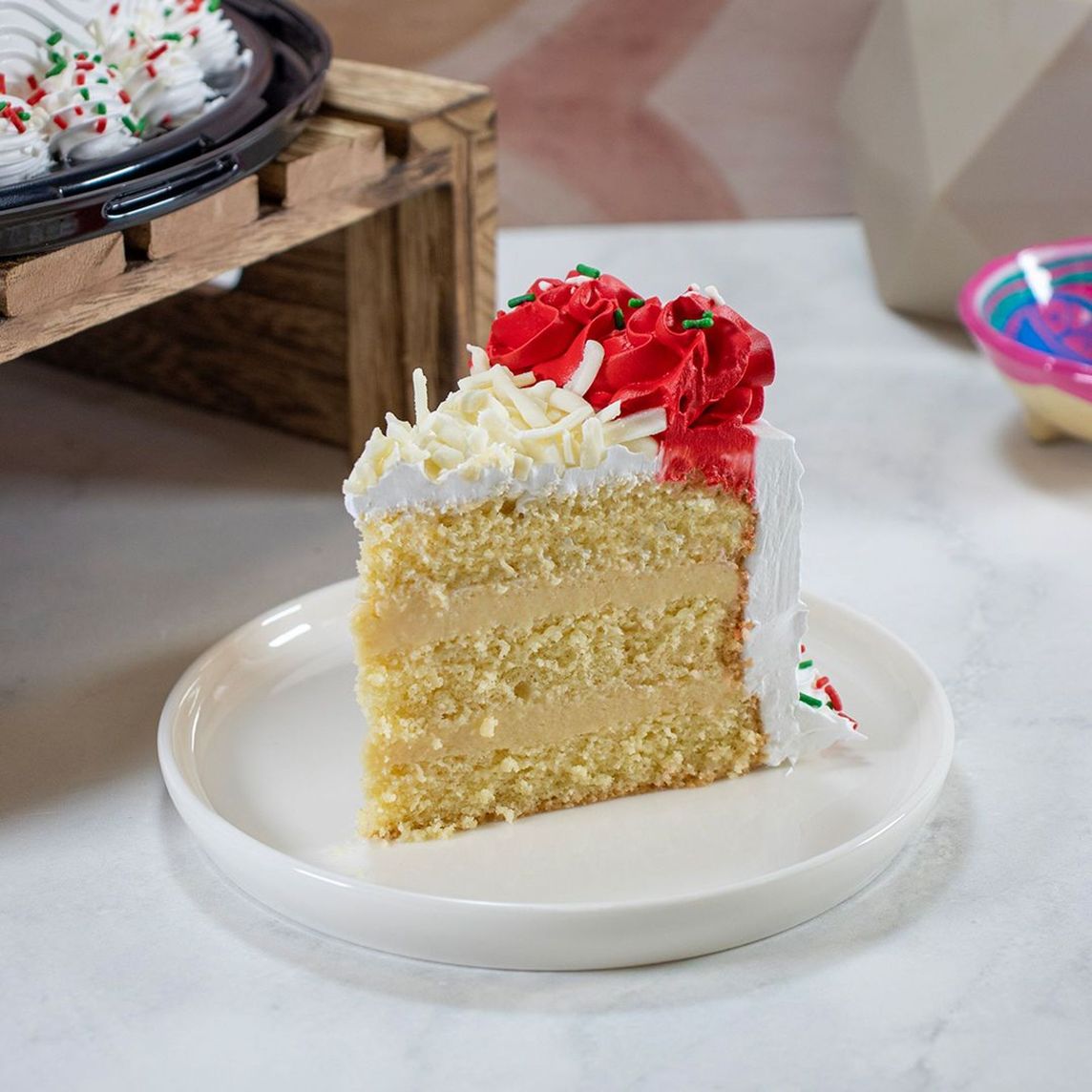 Rebanada Pastel Tres Leches Patrio