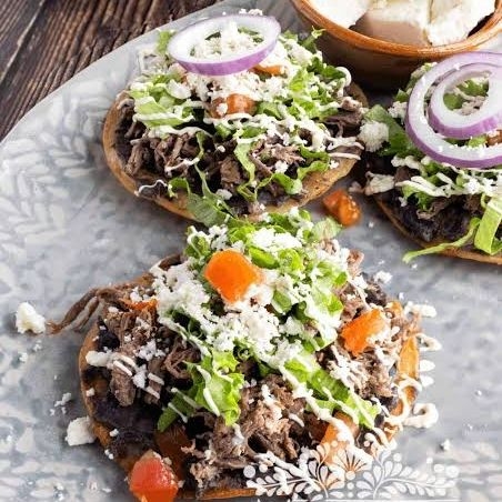 3 Tostadas de Carne Asada