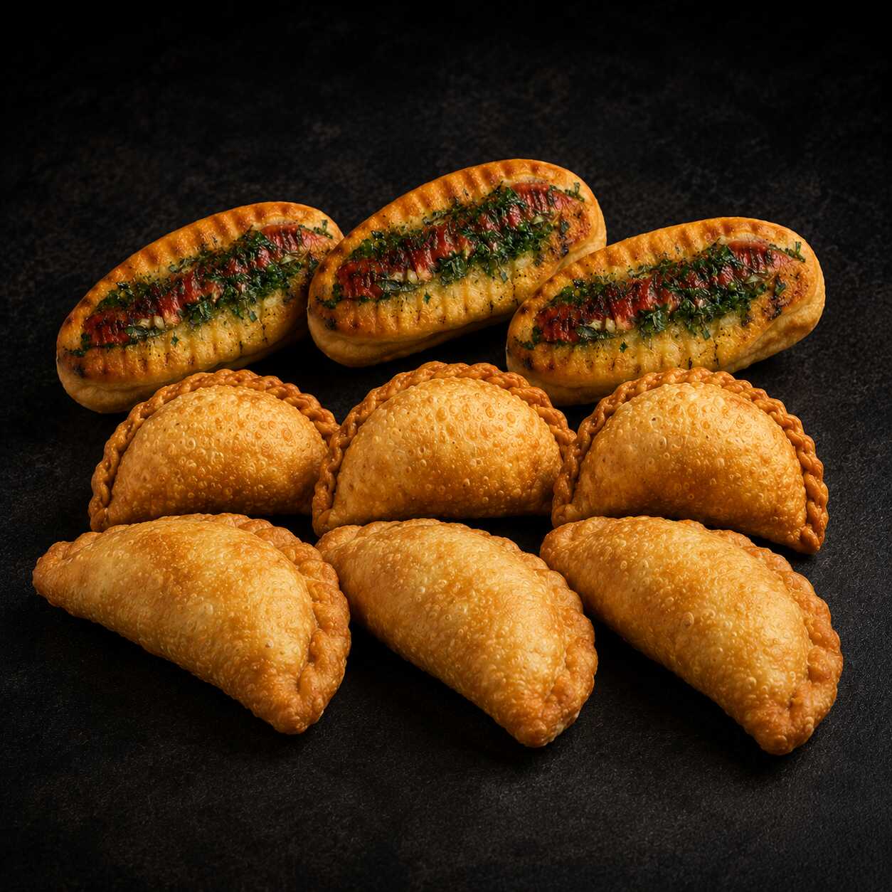 La Tripleta | 3 Choripanes + 6 Empanadas