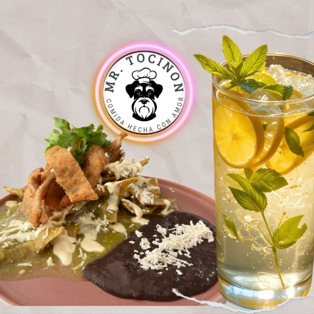 Combo Chilaquiles Mr. Tocinon + Agua del Día