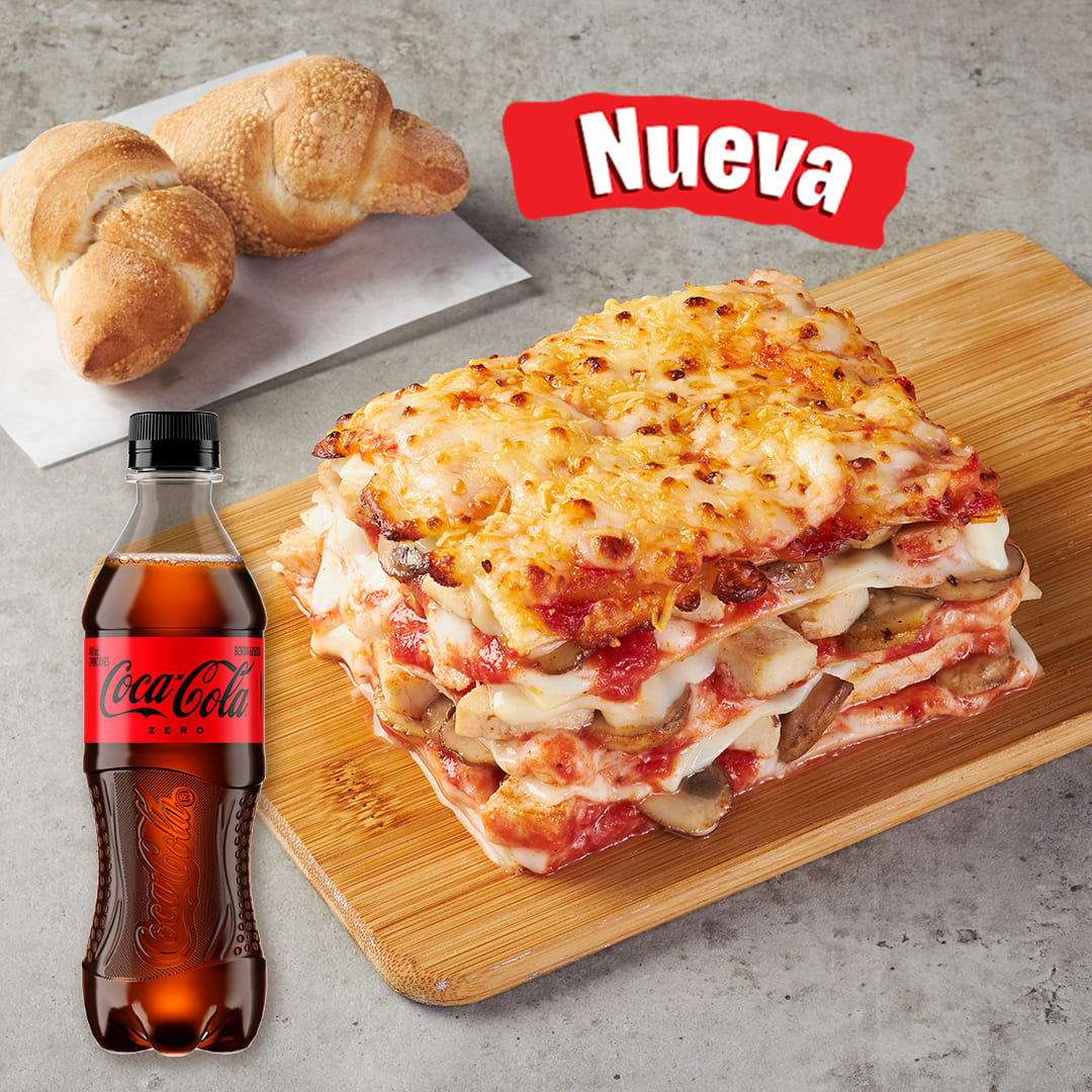 Combo Lasagna Pollo Champiñón