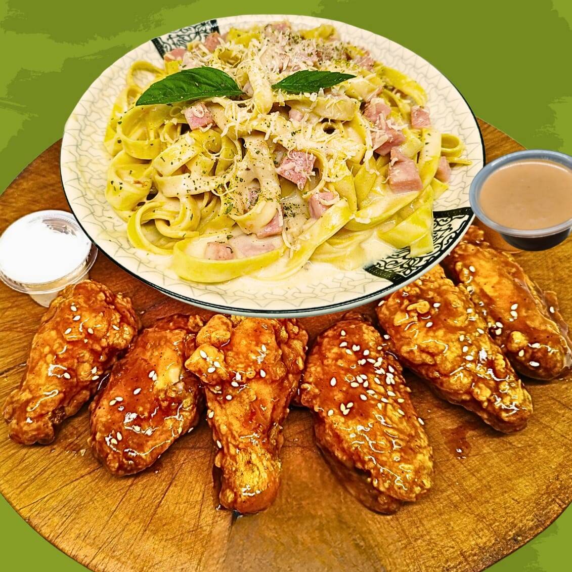Tu Duo Perfecto Alitas Bbq 6und+F Alfredo