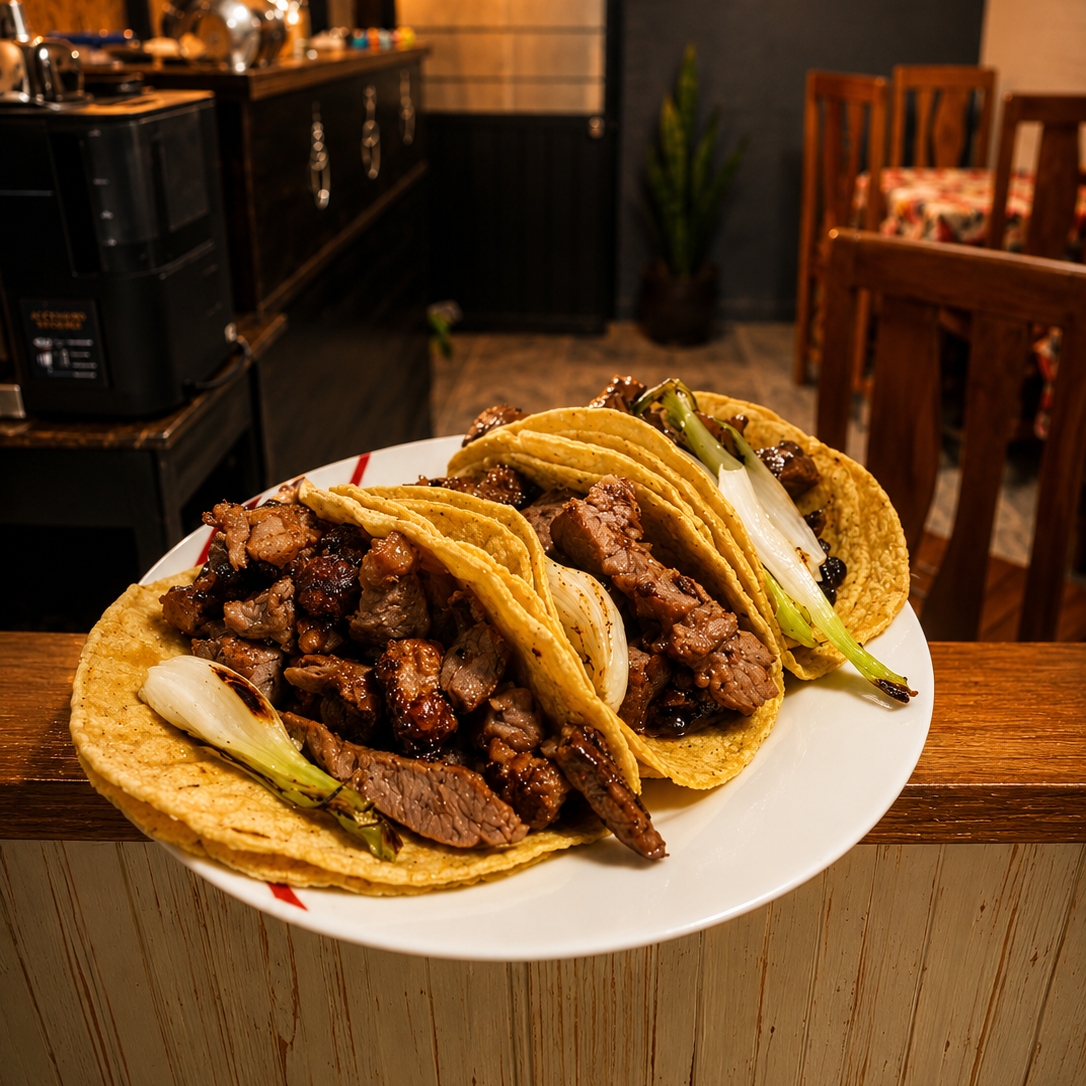 Orden de Tacos Arrachera 3 pzas