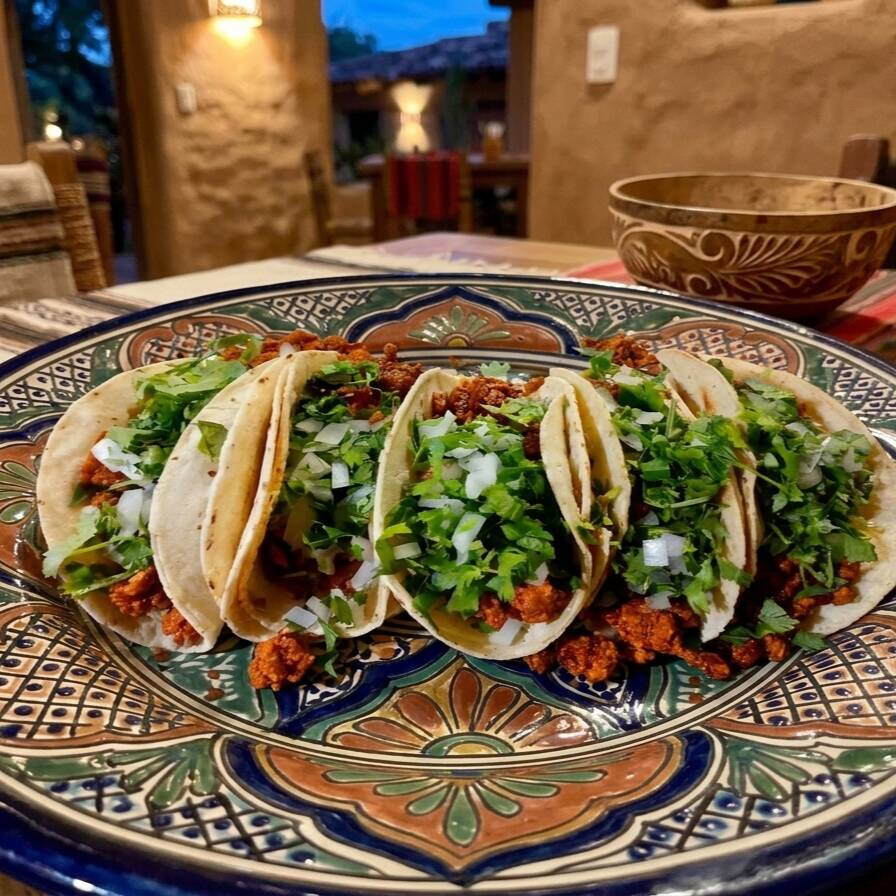 ORDEN DE TACOS CECINA ENCHILADA 5 PZAS
