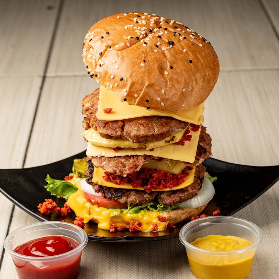 Hamburguesa Frankenstein