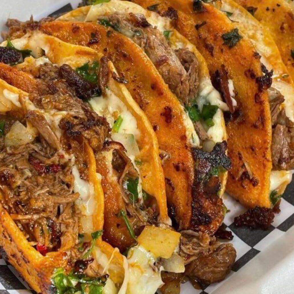 5 Tacos Blandos con Queso