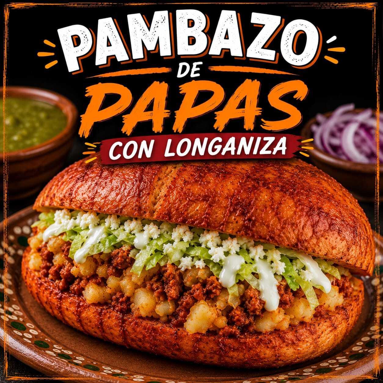 Pambazo de Papas con Longaniza