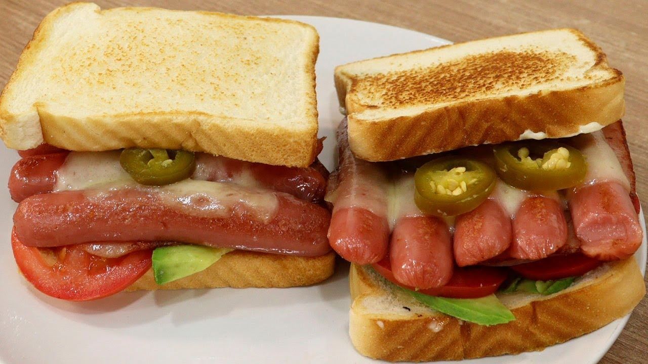 Sandwich de Salchicha con Quesillo