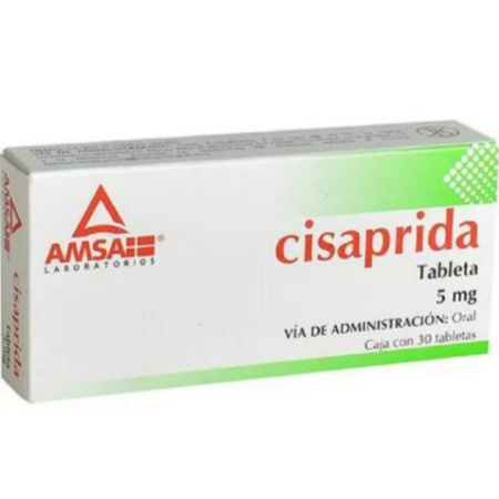 Cisaprida 5 Mg Caja con 30 Tabletas