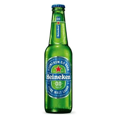 Cerveja unid Long Neck Heineken 0.0 Álcool 330 ml.