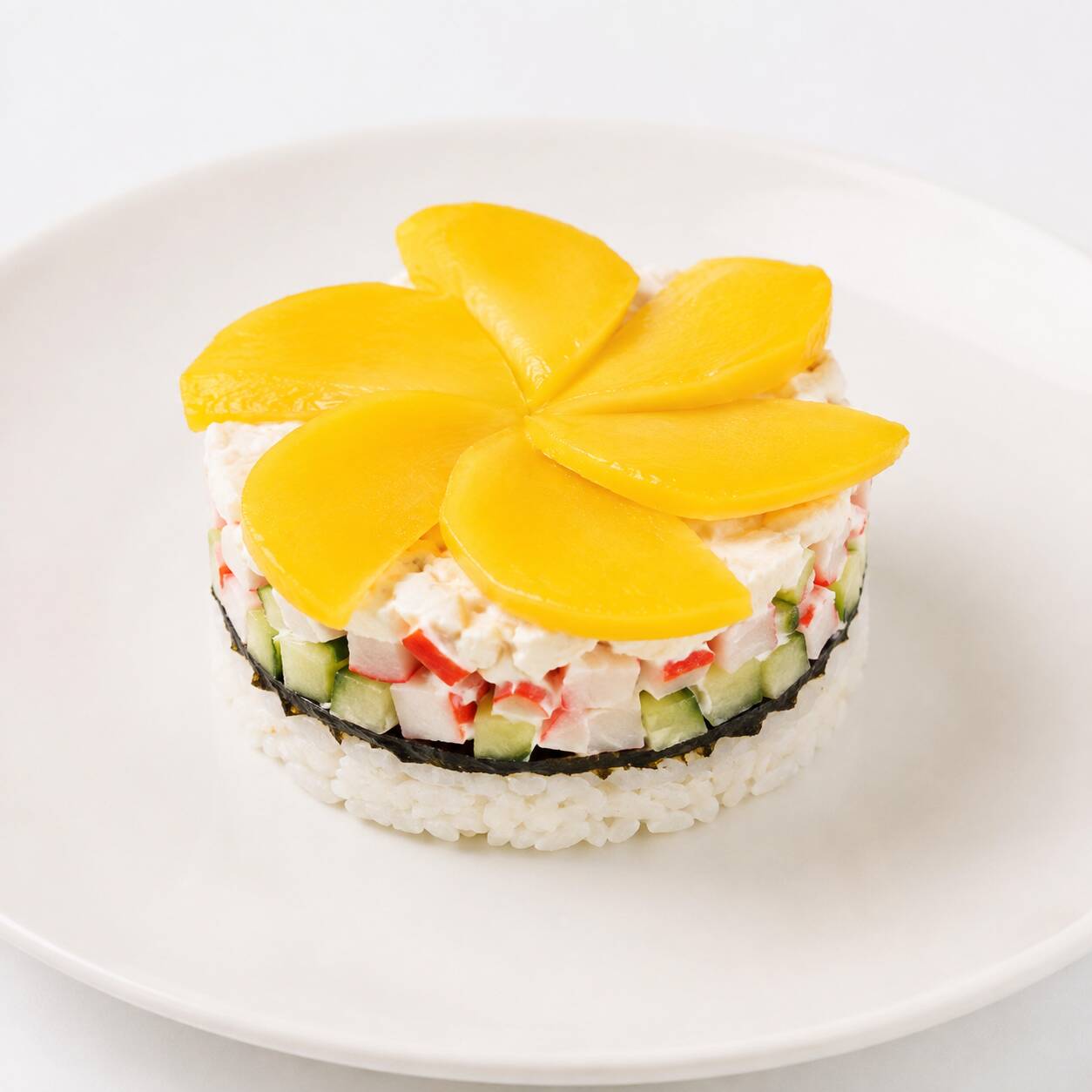 Pastel de Sushi de Mango