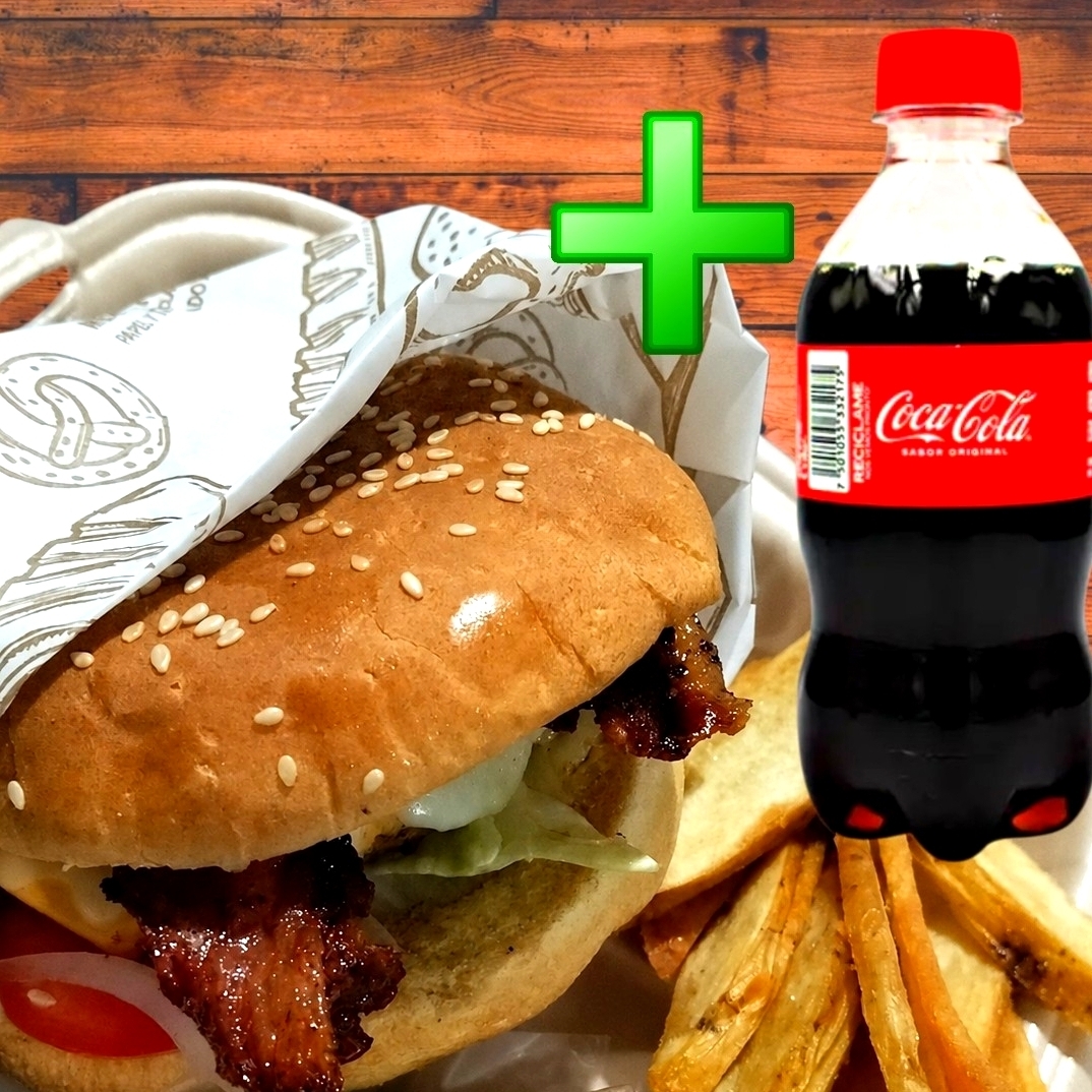 Hamburguesa Especial y Coca Cola 355ml