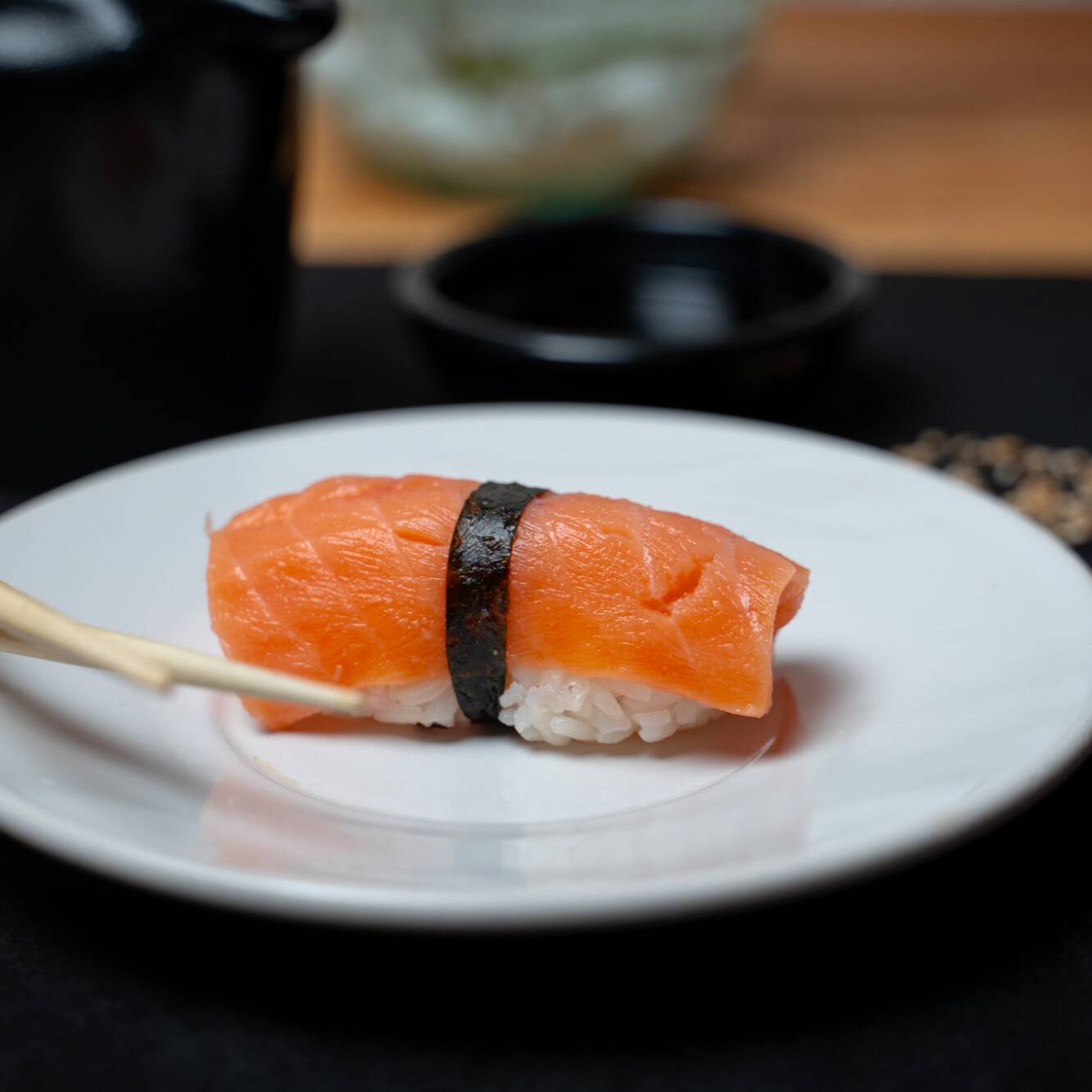 Niguiri de salmon.