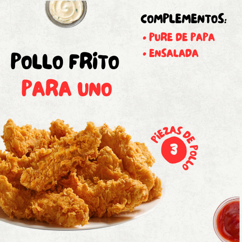 Pollo Frito Para Uno