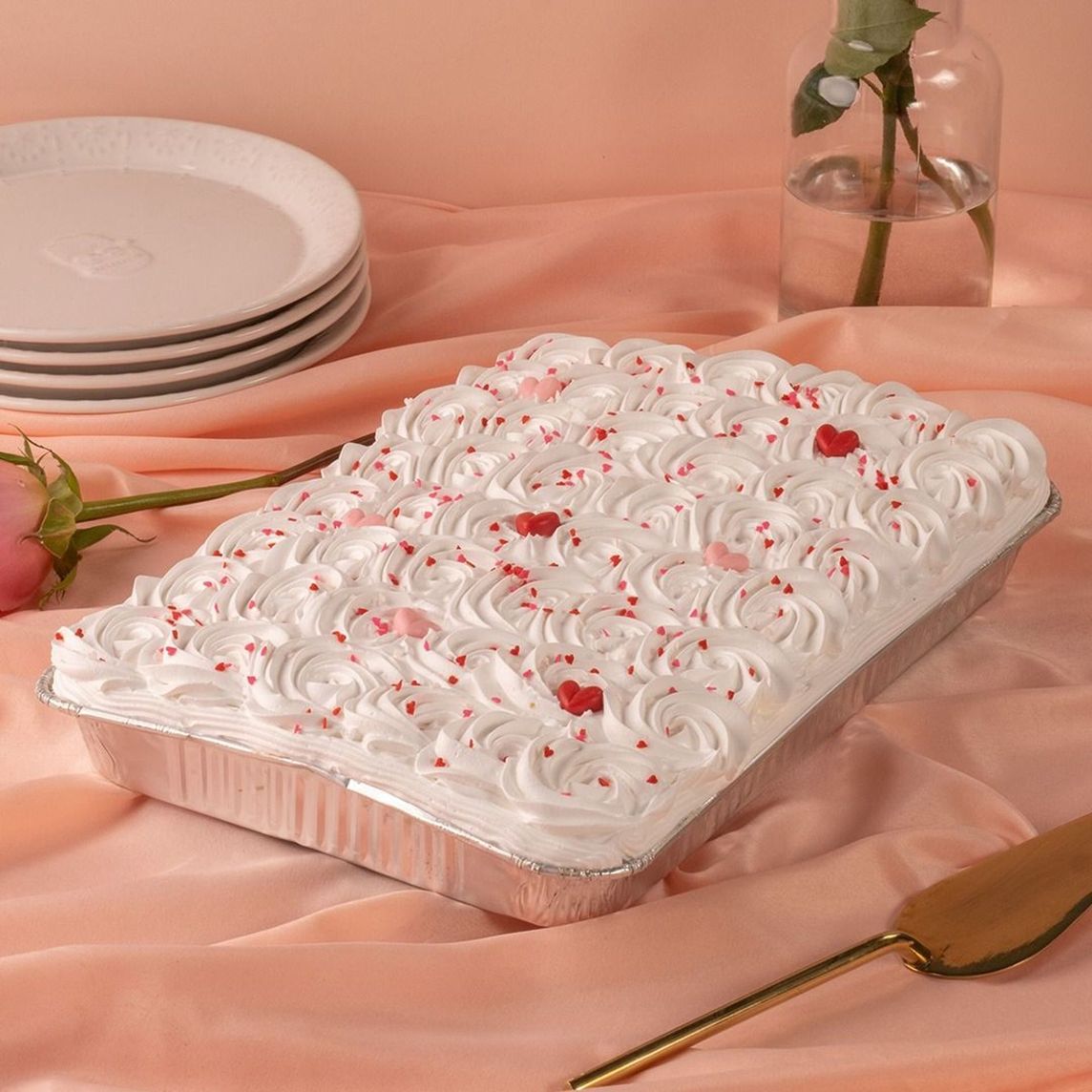 Pastel Tres Leches Extreme Decorado Corazón 15P