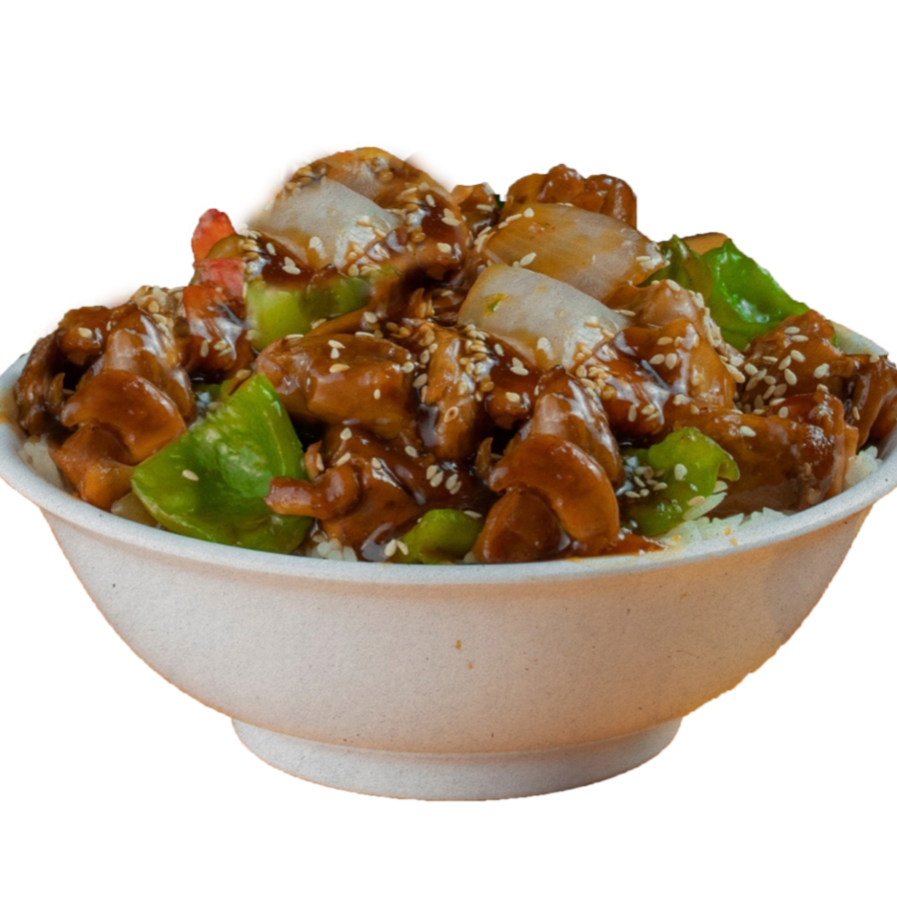 Teriyaki Bowl de Mixto (Pollo y Res )