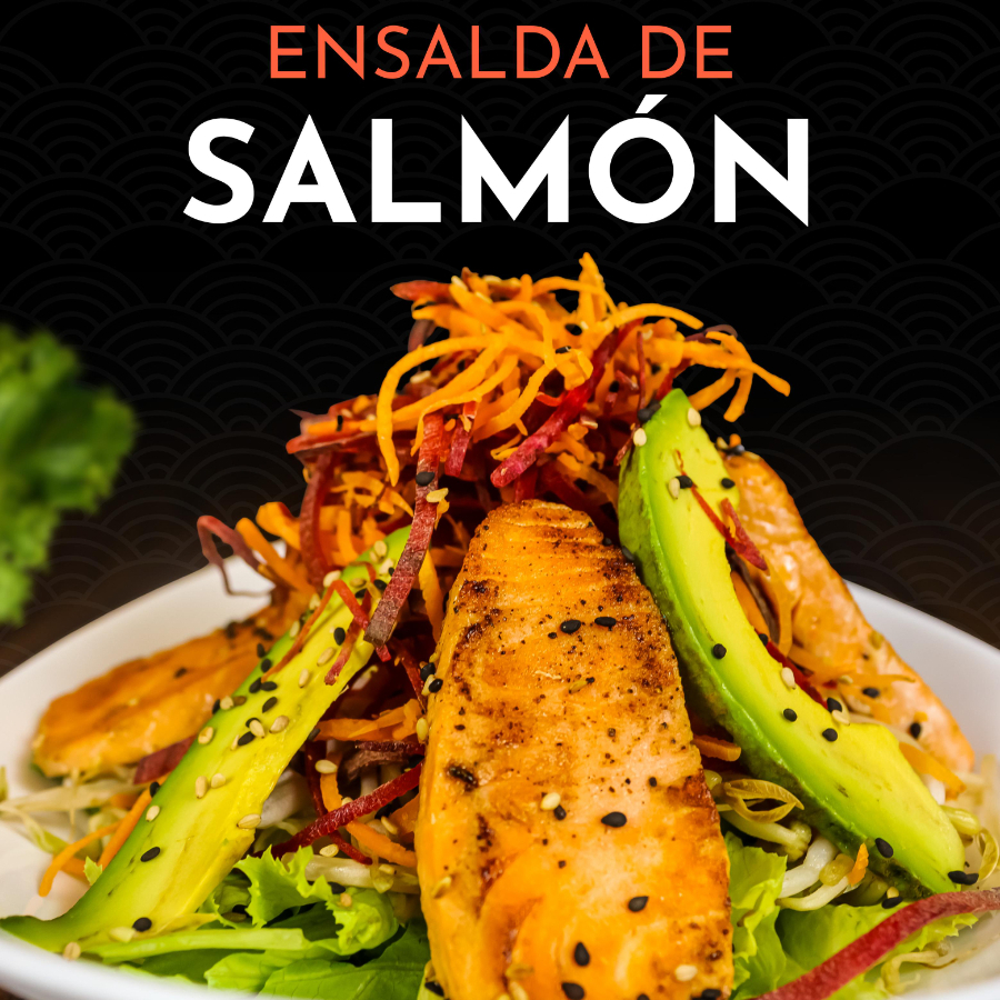 ENSALADA CON SALMÓN
