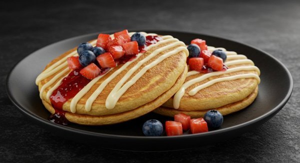 Pancakes Cheesecake de Frutos Rojos