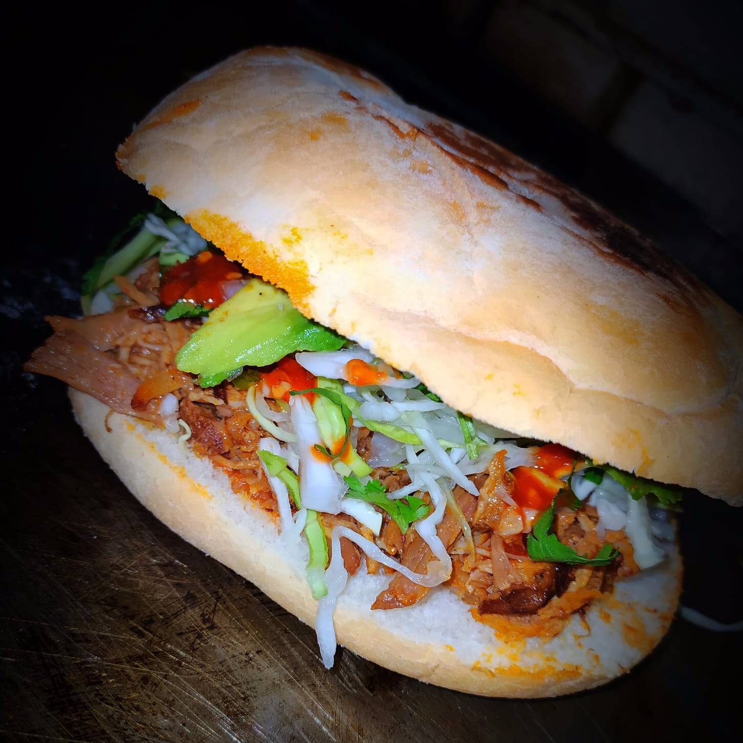 Torta de Birria Especial