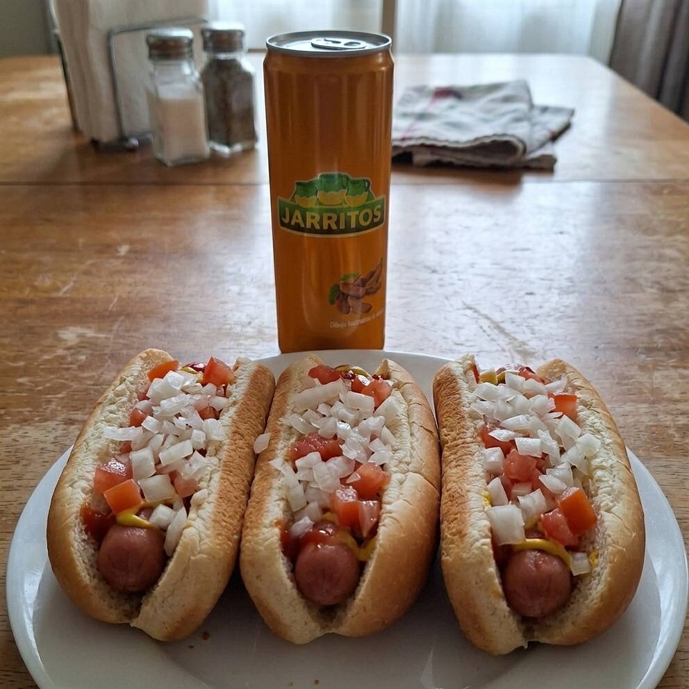 Combo Triple (3 Hotdogs y Un Refresco)