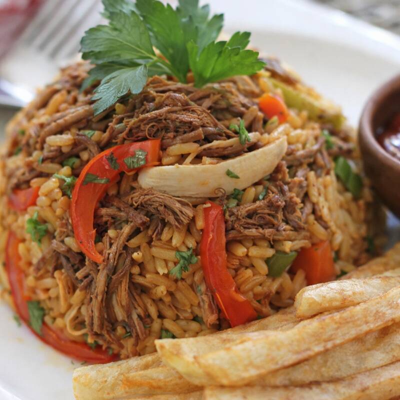 Arroz con carne
