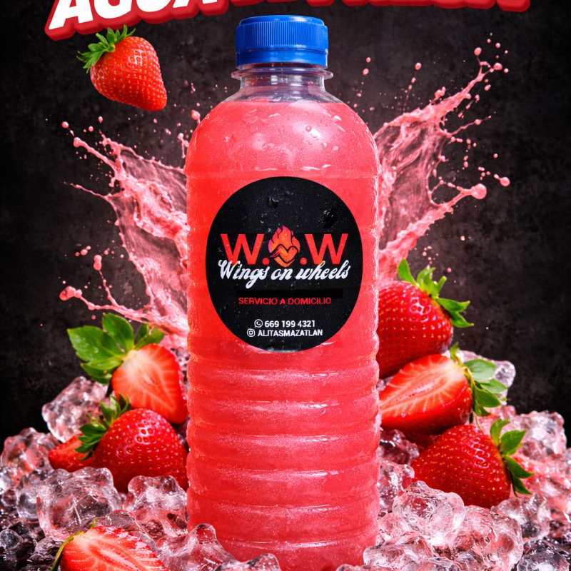 Agua de Fresa 500 ml