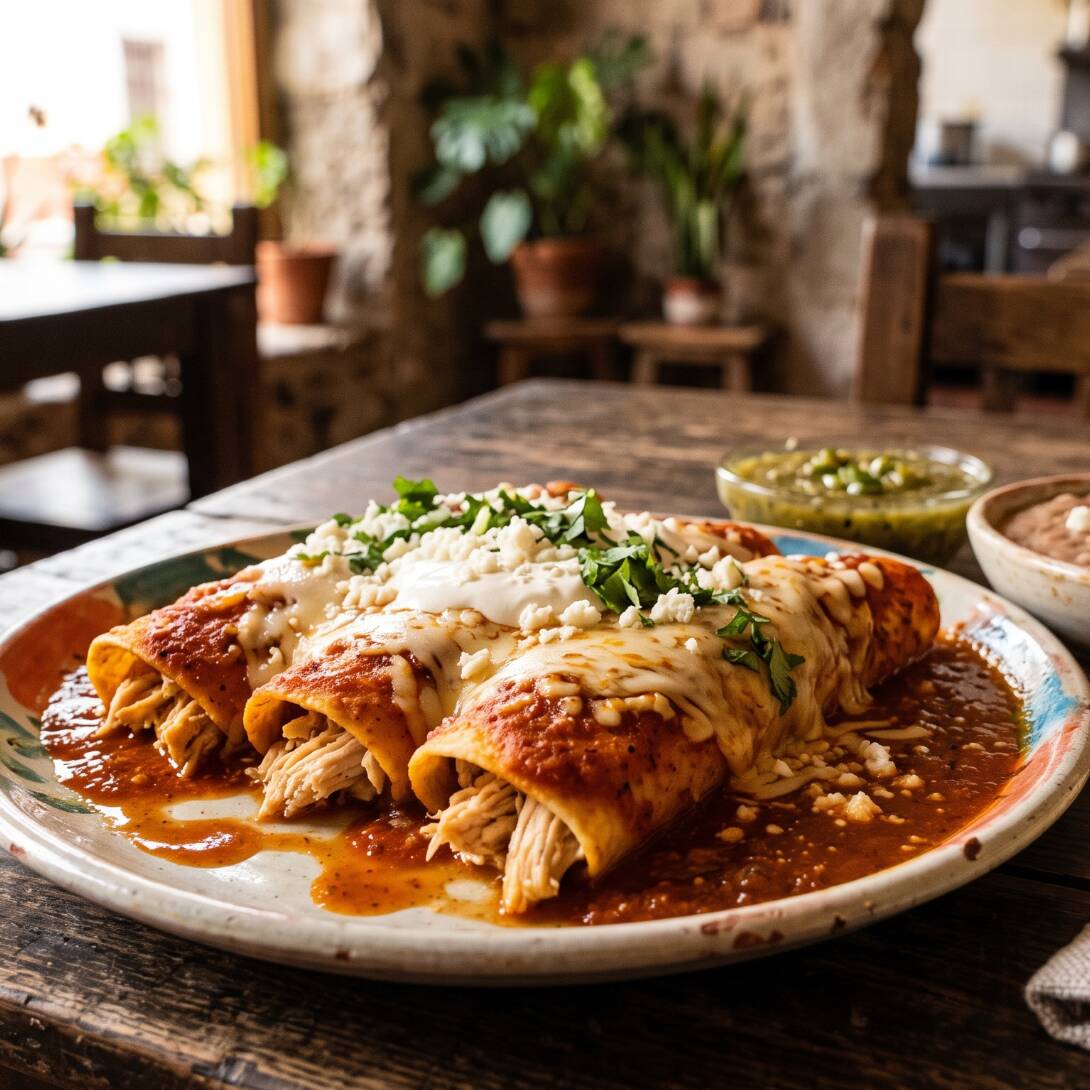 Enchiladas y Chilaquiles Verdes