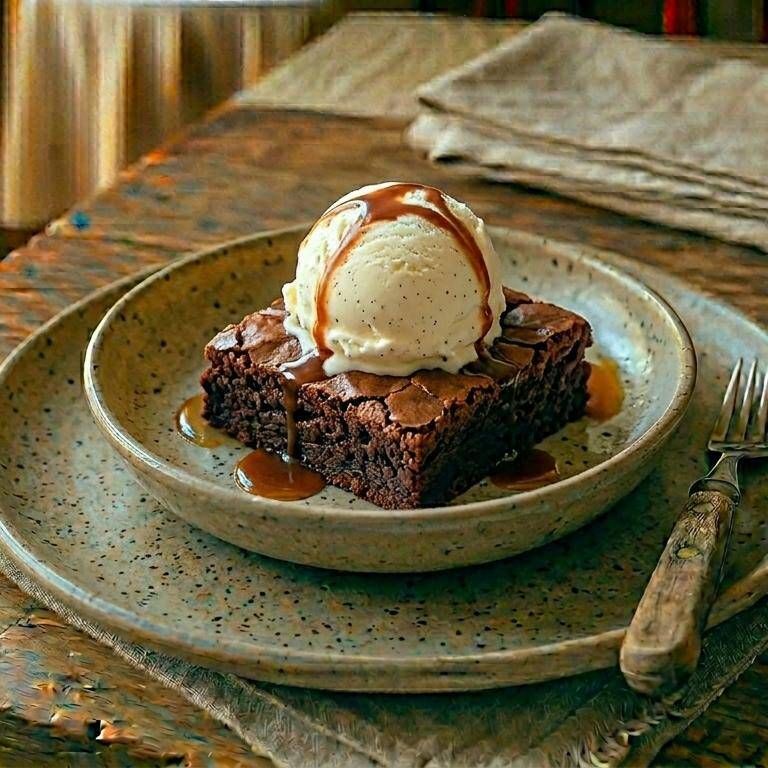 Brownie con Nieve