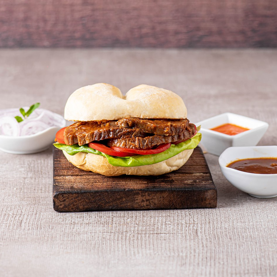 Sándwich con Asado