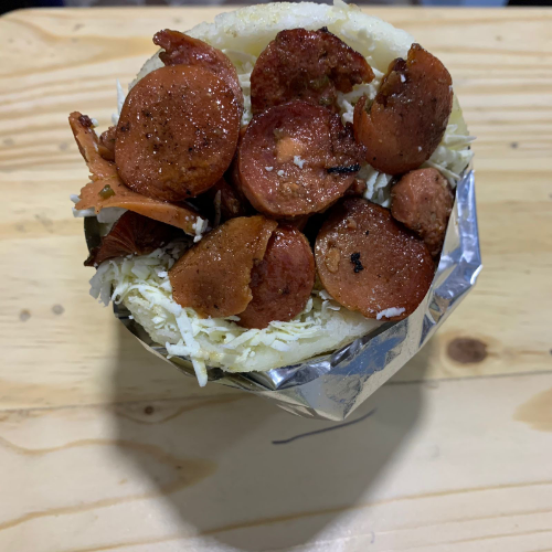 Arepa de chorizo
